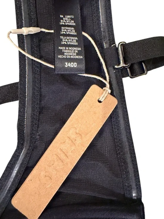 NWT 🖤 SKIMS No Show Unlined Demi Bra – Onyx 34DD - Picture 2 of 5